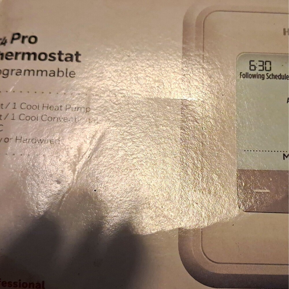 Honeywell T4 Pro Programmable Thermostat, White, Rectangular
